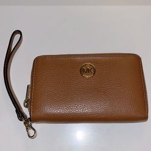 Michael Kors brown leather wallet